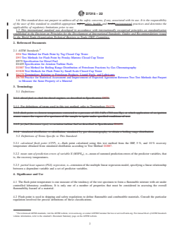 ASTM D7215-22 REDLINE ASTM D7215-22 - Standard Test Method for Calculated Flash Point from Simulated Distillation Analysis of Distillate Fuels - Page 2 preview