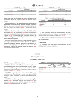 ASTM D7215-22 ASTM D7215-22 - Standard Test Method for Calculated Flash Point from Simulated Distillation Analysis of Distillate Fuels - Page 3 preview