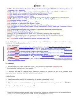 ASTM D5204-22 REDLINE ASTM D5204-22 - Standard Classification System and Basis for Specification for Polyamide-Imide (PAI) Molding and Extrusion Materials - Page 2 preview
