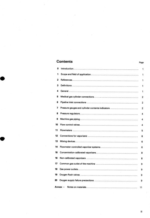 ISO 5358:1980 - Continuous flow inhalational anaesthetic apparatus (anaesthetic machines) for use with humans