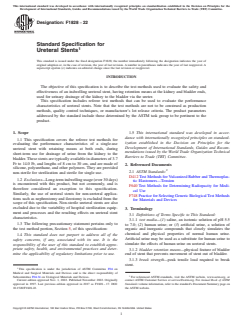 ASTM F1828-22 ASTM F1828-22 - Standard Specification for Ureteral Stents - Page 1 preview