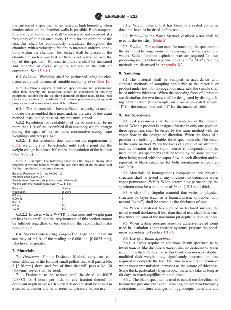 ASTM E96/E96M-22a - Standard Test Methods For Gravimetric Determination ...