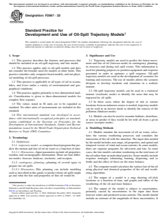 ASTM F2067-22 ASTM F2067-22 - Standard Practice for Development and Use of Oil-Spill Trajectory Models - Page 1 preview
