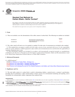 ASTM D1619-22 REDLINE ASTM D1619-22 - Standard Test Methods for Carbon Black—Sulfur Content