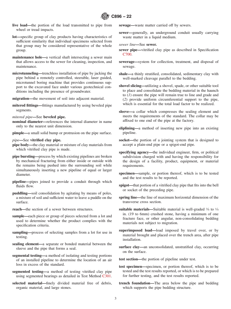 ASTM C896-22 - Standard Terminology Relating to Clay Products