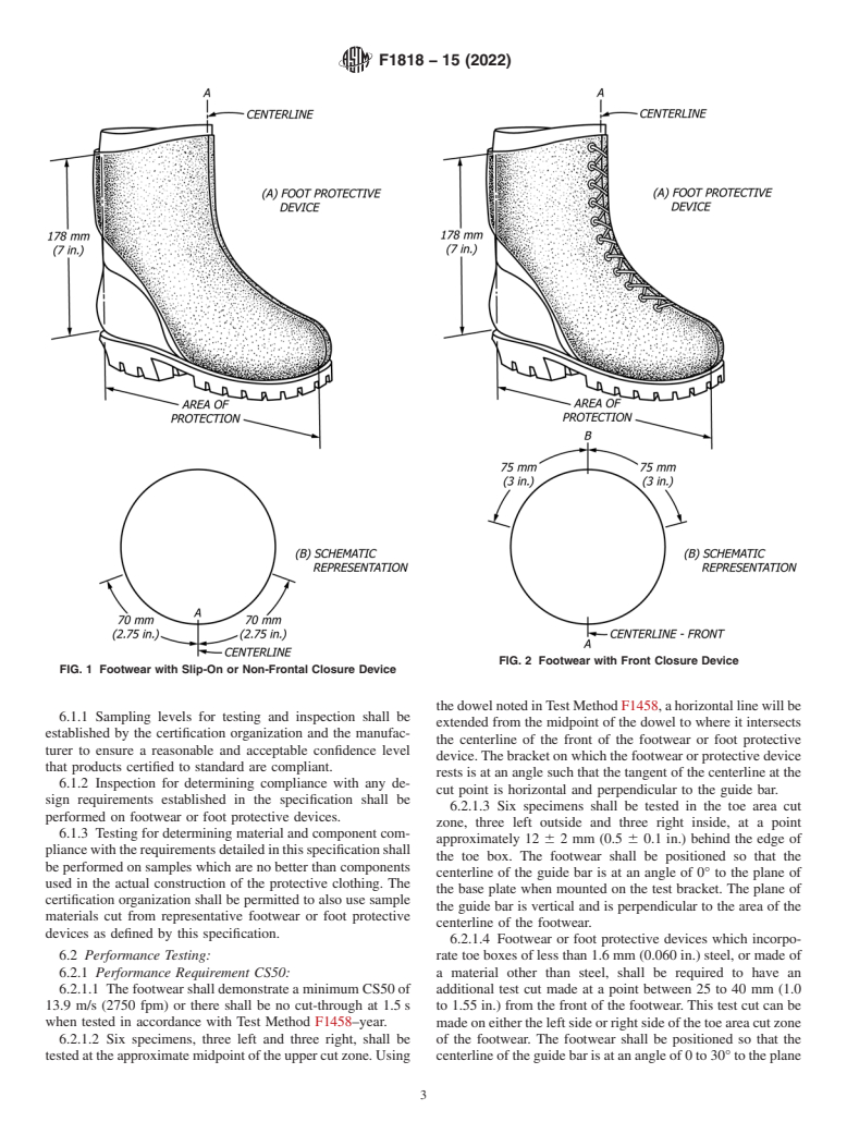 ASTM F1818-15(2022) - Standard Specification for Foot Protection for Chainsaw Users