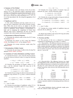 ASTM D3238-22a ASTM D3238-22a - Standard Test Method for Calculation of Carbon Distribution and Structural Group Analysis of Petroleum Oils by the n-d-M Method - Page 2 preview