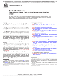 ASTM D4539-22 ASTM D4539-22 - Standard Test Method for Filterability of Diesel Fuels by Low-Temperature Flow Test (LTFT) - Page 1 preview