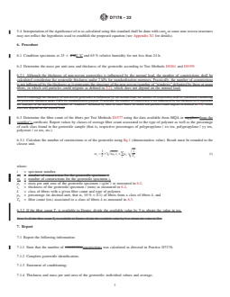 ASTM D7178-22 REDLINE ASTM D7178-22 - Standard Practice for Determining the Number of Constrictions “<emph type="ital" >m</emph>” of Non-Woven Geotextiles - Page 3 preview