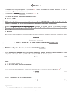 ASTM D7178-22 REDLINE ASTM D7178-22 - Standard Practice for Determining the Number of Constrictions “<emph type="ital" >m</emph>” of Non-Woven Geotextiles - Page 4 preview