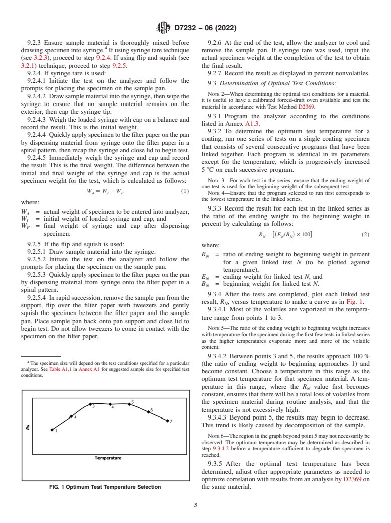 ASTM D7232-06(2022) - Standard Test Method for Rapid Determination of the Nonvolatile Content of Coatings   by Loss    in Weight