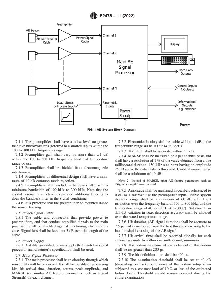 ASTM E2478-11(2022) - Standard Practice for  Determining Damage-Based Design Stress for Glass Fiber Reinforced  Plastic (GFRP) Materials Using Acoustic Emission