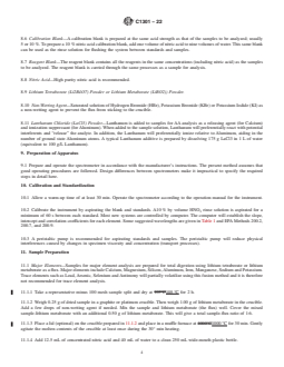 ASTM C1301-22 REDLINE ASTM C1301-22 - Standard Test Method for Major and Trace Elements in Limestone and Lime by Inductively Coupled Plasma-Atomic Emission Spectroscopy (ICP) and Atomic Absorption (AA) - Page 4 preview