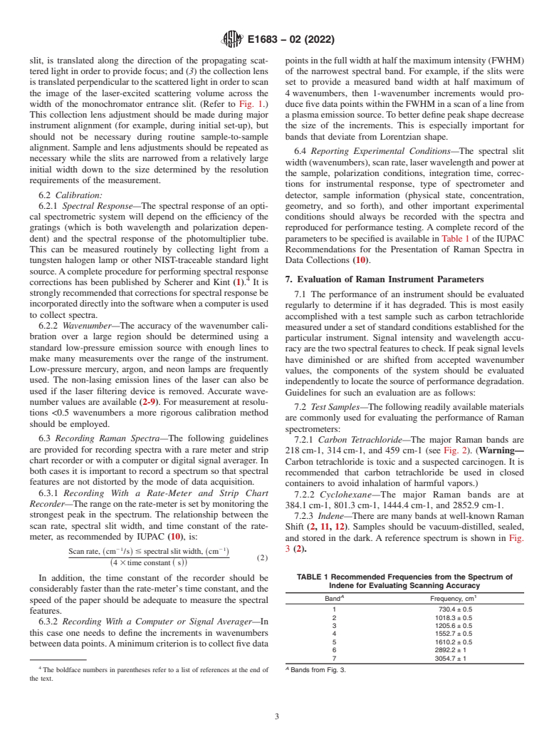 ASTM E1683-02(2022) - Standard Practice for Testing the Performance of Scanning Raman Spectrometers