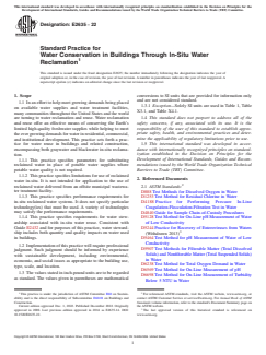 ASTM E2635-22 ASTM E2635-22 - Standard Practice for Water Conservation in Buildings Through In-Situ Water Reclamation - Page 1 preview