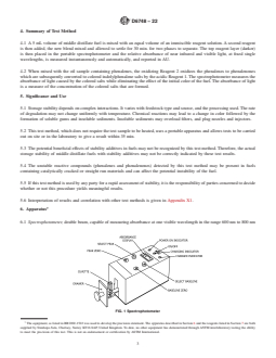 ASTM D6748-22 REDLINE ASTM D6748-22 - Standard Test Method for Determination of Potential Instability of Middle Distillate Fuels Caused by the Presence of Phenalenes and Phenalenones (Rapid Method by Portable Spectrophotometer) - Page 3 preview