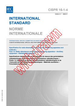 CISPR 16-1-4:2007+AMD1:2007 CSV - Specification for radio disturbance and immunity measuring apparatus and methods - Part 1-4: Radio disturbance and immunity measuring apparatus - Ancillary equipment - Radiated disturbances
Released:1/22/2008
Isbn:2831894689 - Page 1 preview