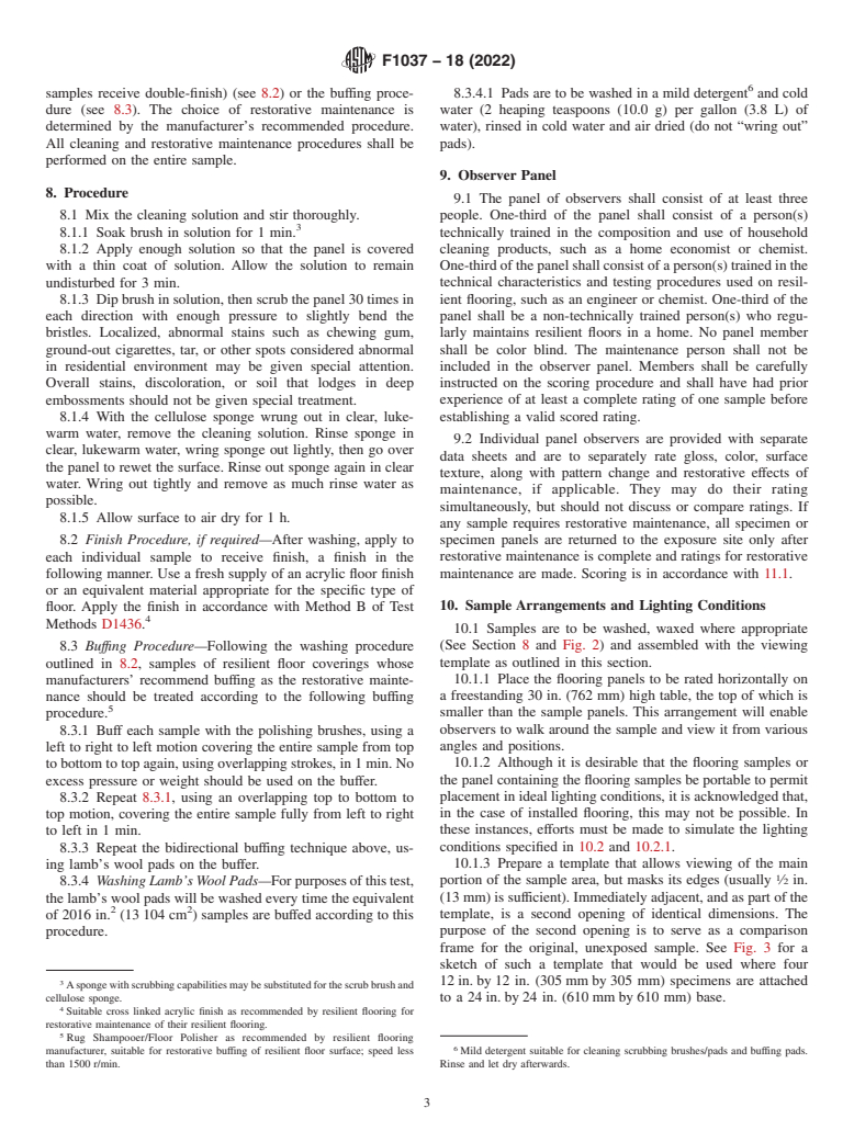 ASTM F1037-18(2022) - Standard Test Method for Visual Rating of Appearance of Resilient Floors