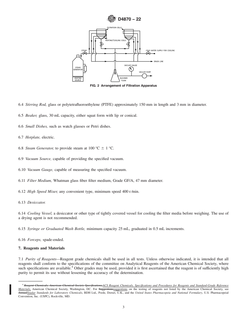 REDLINE ASTM D4870-22 - Standard Test Method for  Determination of Total Sediment in Residual Fuels