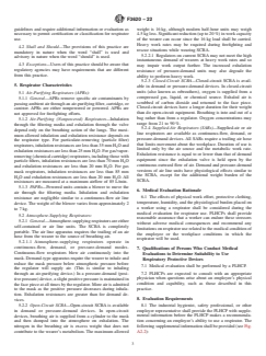ASTM F3620-22 ASTM F3620-22 - Standard Practice for Respiratory Protection—Respirator Use—Physical Qualifications for Personnel