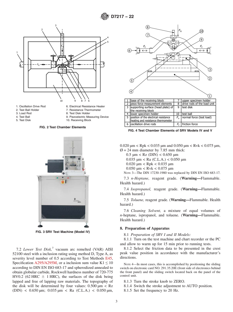 ASTM D7217-22 - Standard Test Method for  Determining Extreme Pressure Properties of Solid Bonded Films  Using a High-Frequency, Linear-Oscillation (SRV) Test Machine