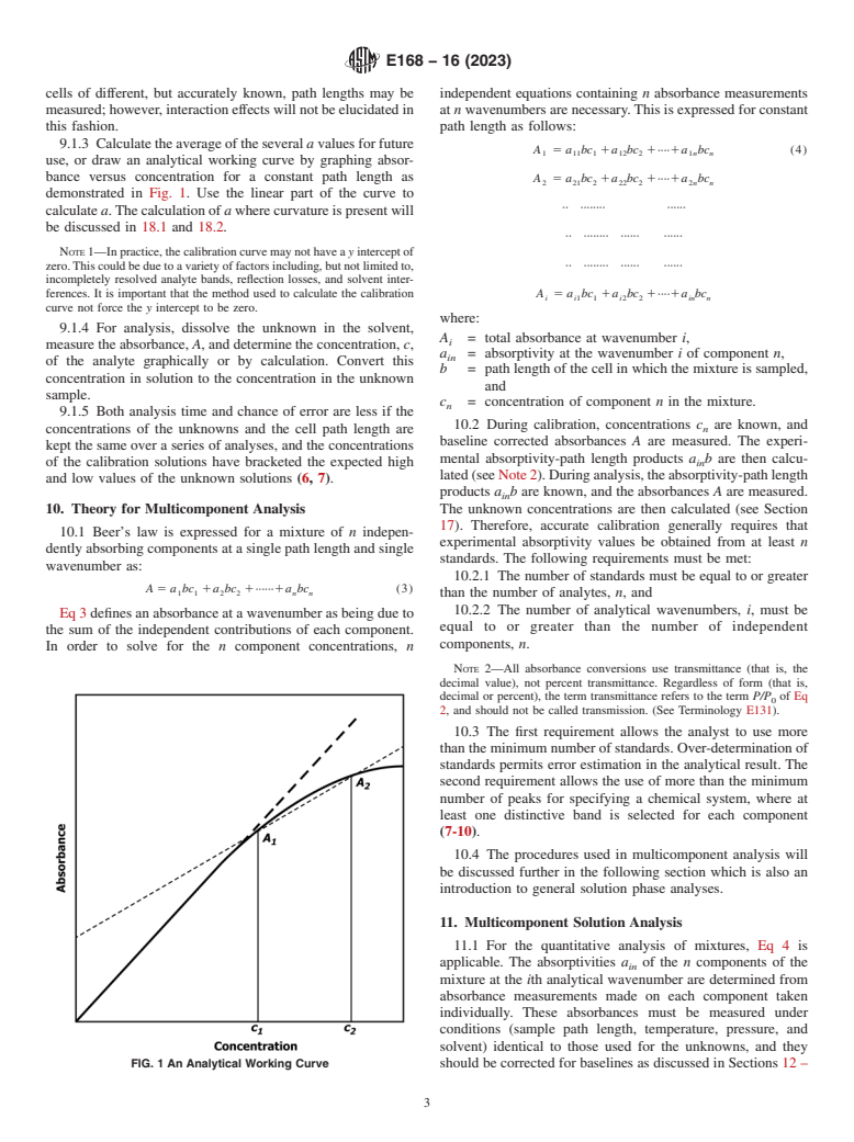 ASTM E168-16(2023) - Standard Practices for General Techniques of Infrared Quantitative Analysis