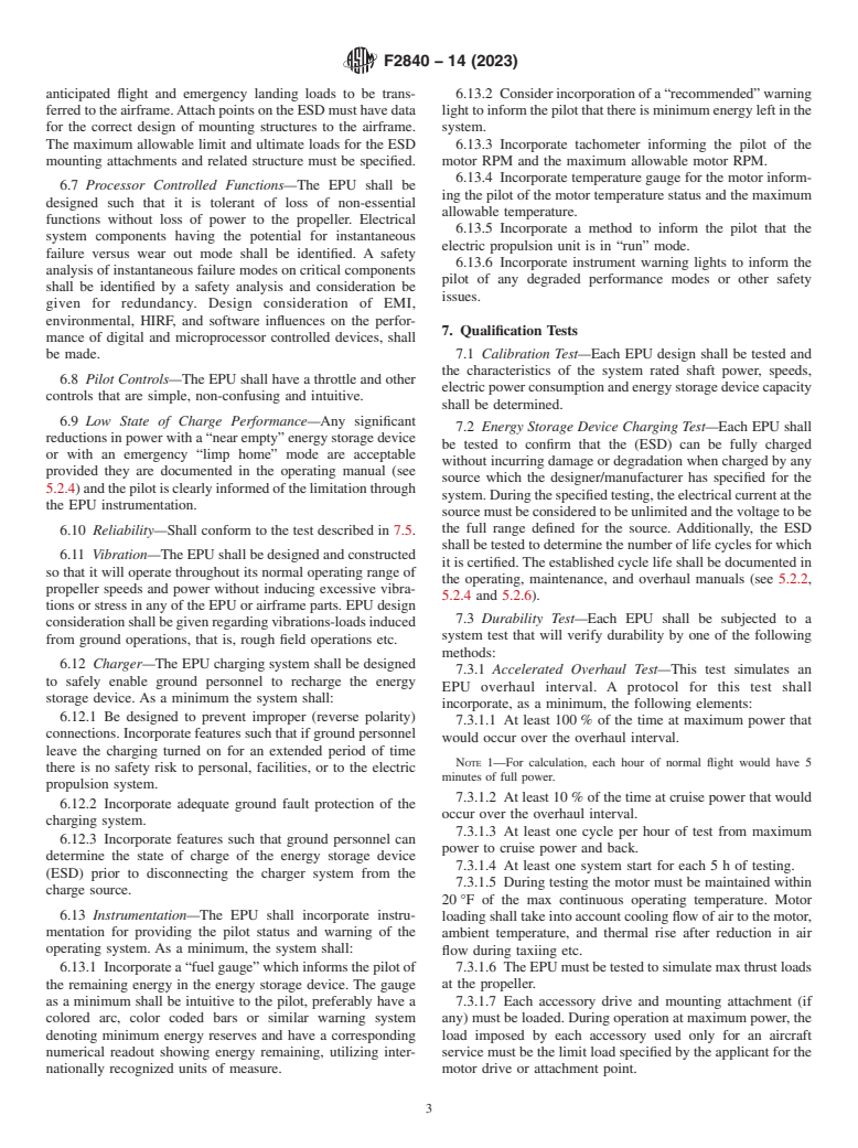 ASTM F2840-14(2023) - Standard Practice for Design and Manufacture of Electric Propulsion Units for Light  Sport Aircraft