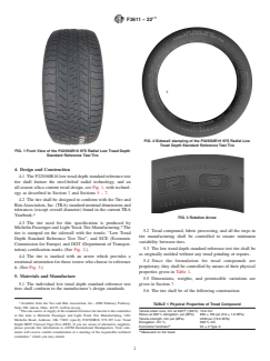 ASTM F3611-22e1 ASTM F3611-22e1 - Standard Specification for P225/60R16 97S Radial Low Tread Depth Standard Reference Test Tire - Page 2 preview
