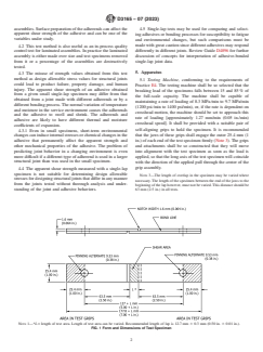 ASTM D3165-07(2023) ASTM D3165-07(2023) - Standard Test Method for Strength Properties of Adhesives in Shear by Tension Loading of Single-Lap-Joint Laminated Assemblies - Page 2 preview