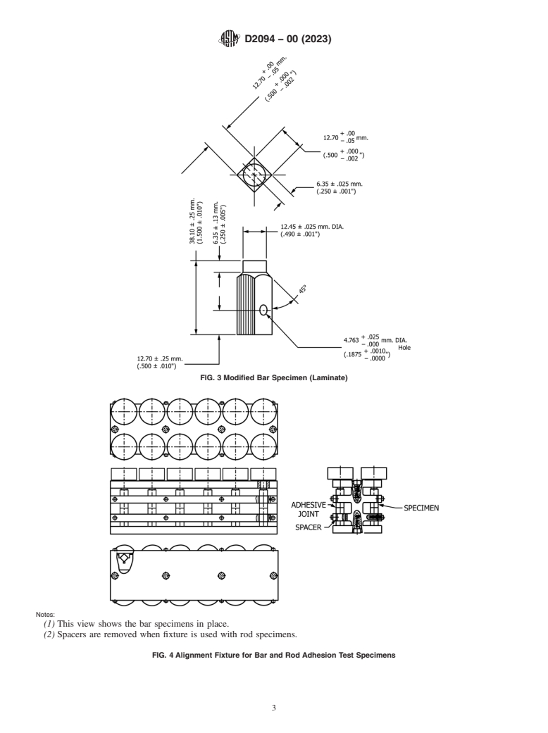 ASTM D2094-00(2023) - Standard Practice for Preparation of Bar and Rod Specimens for Adhesion Tests