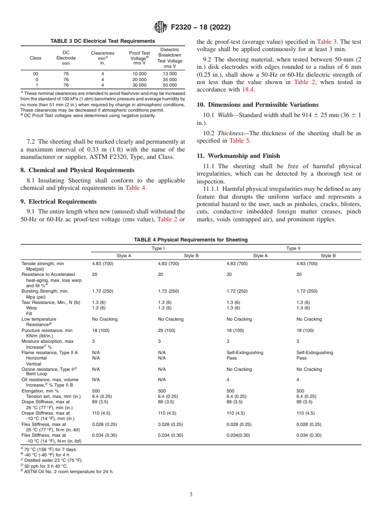 ASTM F2320-18(2022) - Standard Specification for  Rubber Insulating Sheeting