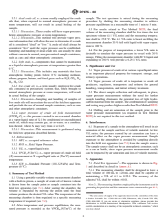 ASTM D7975-22 ASTM D7975-22 - Standard Test Method for Determination of Vapor Pressure of Crude Oil: <brk/>VPCR<inf >x</inf>-F(Tm°C) (Manual Expansion Field Method) - Page 2 preview
