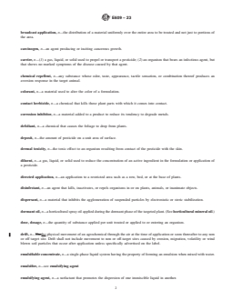 ASTM E609-23 REDLINE ASTM E609-23 - Standard Terminology Relating to Pesticides - Page 2 preview
