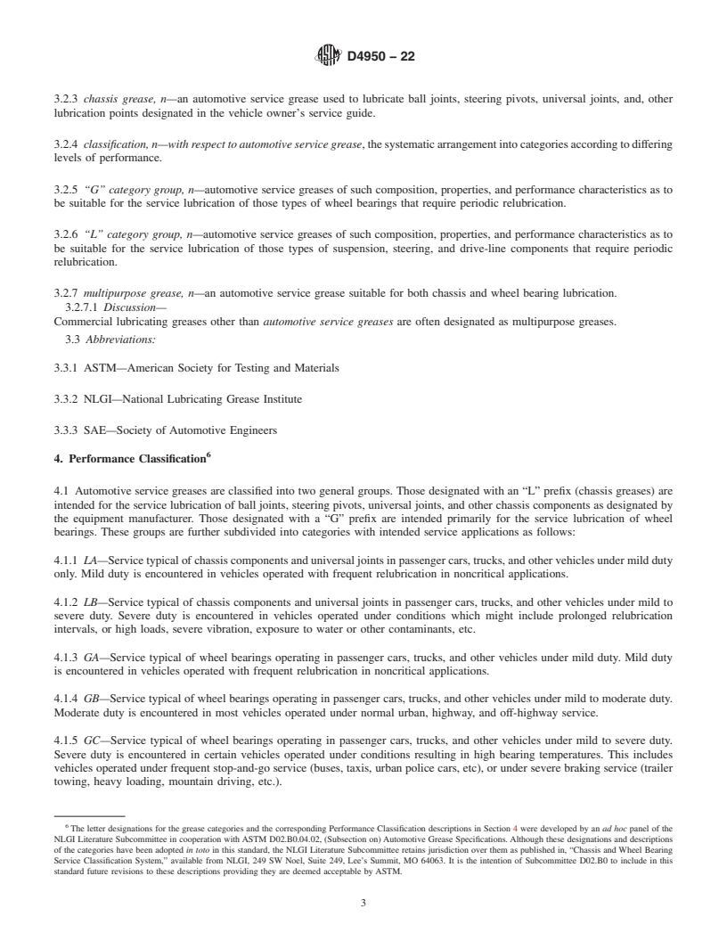 REDLINE ASTM D4950-22 - Standard Classification and Specification for  Automotive Service Greases