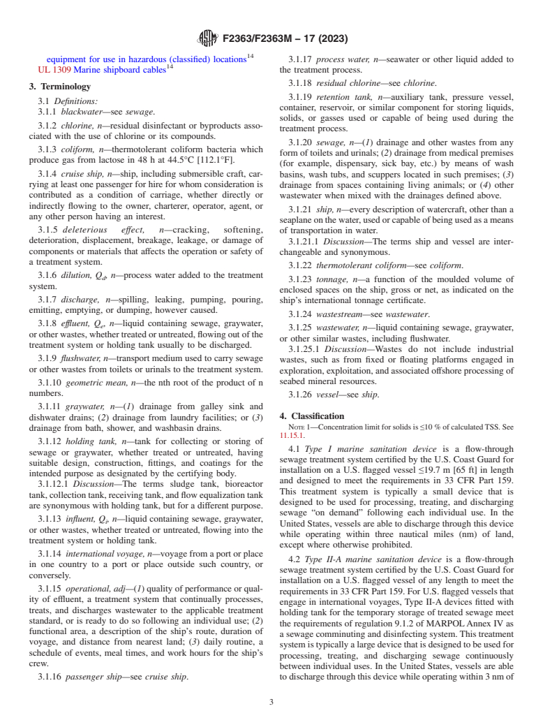 ASTM F2363/F2363M-17(2023) - Standard Specification for  Sewage and Graywater Flow Through Treatment Systems