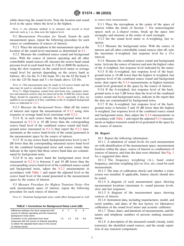 ASTM E1574-98(2023) - Standard Test Method for  Measurement of Sound in Residential Spaces