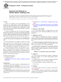ASTM D1509-18(2023) - Standard Test Methods for Carbon Black—Heating Loss