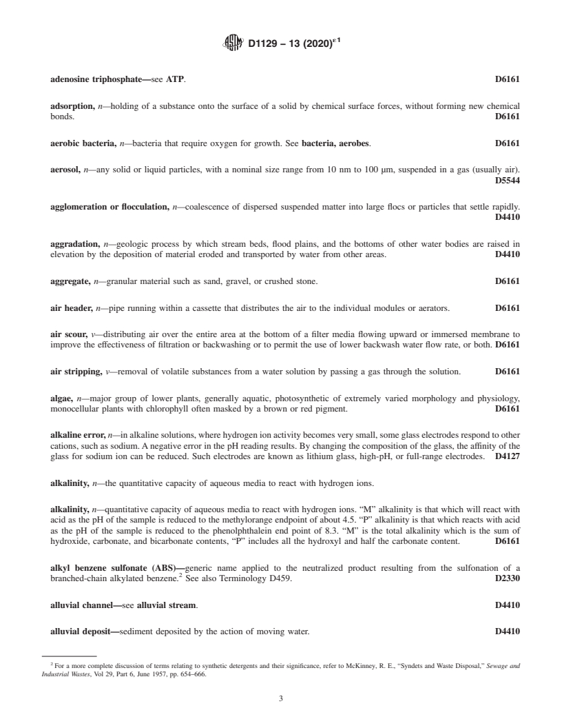 REDLINE ASTM D1129-13(2020)e1 - Standard Terminology Relating to  Water