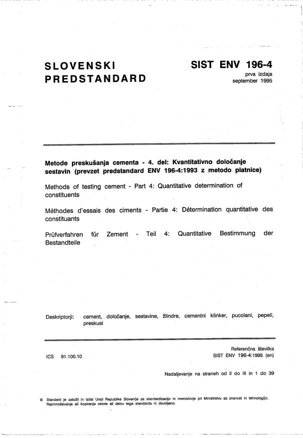 ENV 196-4:1995