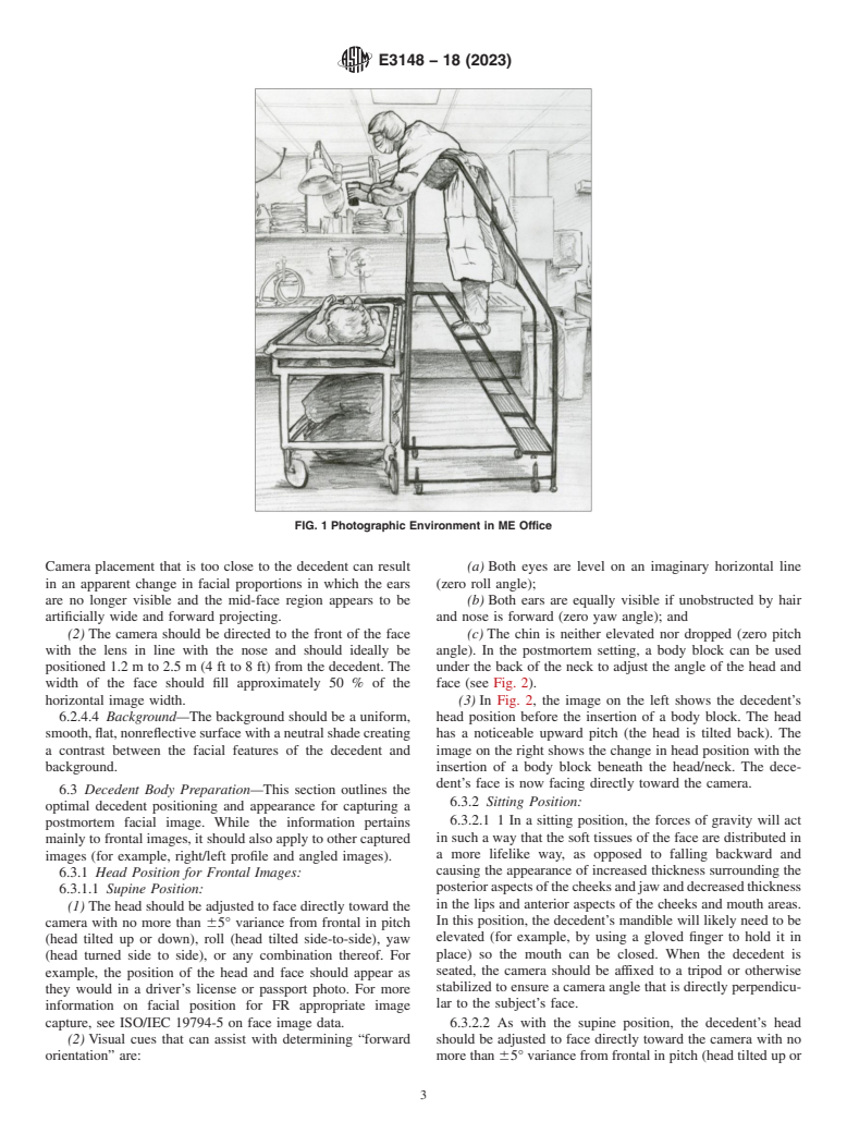 ASTM E3148-18(2023) - Standard Guide for Postmortem Facial Image Capture