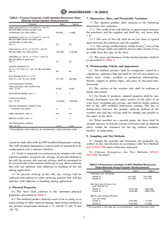 ASTM D6222/D6222M-16(2023) ASTM D6222/D6222M-16(2023) - Standard Specification for Atactic Polypropylene (APP) Modified Bituminous Sheet Materials Using Polyester Reinforcements - Page 2 preview