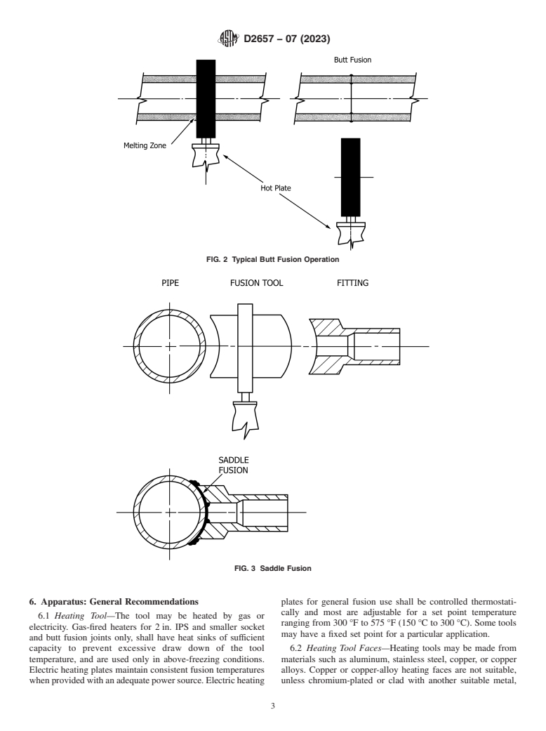 ASTM D2657-07(2023) - Standard Practice for  Heat Fusion Joining of Polyolefin Pipe and Fittings