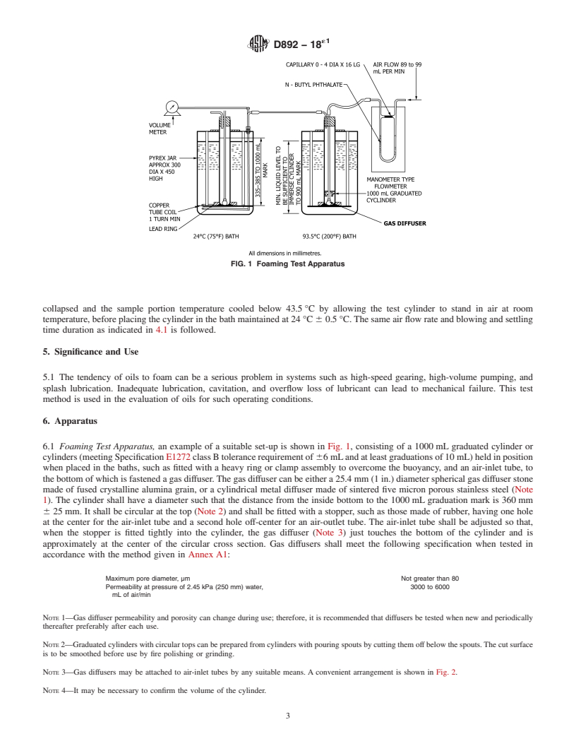 REDLINE ASTM D892-18e1 - Standard Test Method for  Foaming Characteristics of Lubricating Oils
