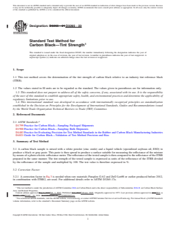 REDLINE ASTM D3265-23 - Standard Test Method for Carbon Black—Tint Strength