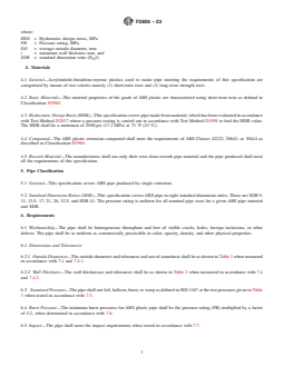 ASTM F2806-23 REDLINE ASTM F2806-23 - Standard Specification for Acrylonitrile-Butadiene-Styrene (ABS) Plastic Pipe (Metric SDR-PR) - Page 3 preview