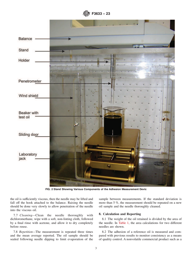 ASTM F3633-23 - Standard Guide for Measuring the Adhesion of Crude Oils and Fuel Oils