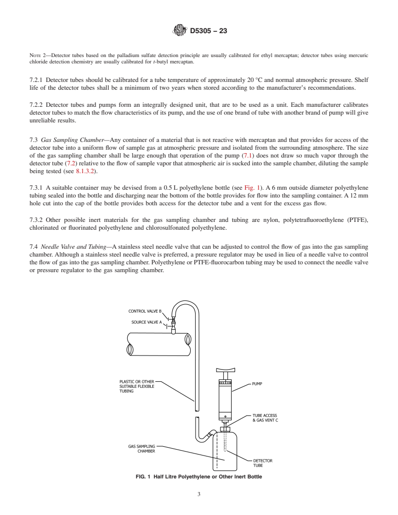 REDLINE ASTM D5305-23 - Standard Test Method for Determination of Ethyl Mercaptan in LP-Gas Vapor