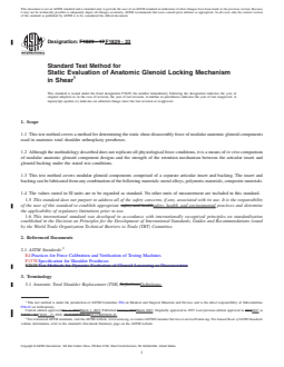ASTM F1829-23 REDLINE ASTM F1829-23 - Standard Test Method for Static Evaluation of Anatomic Glenoid Locking Mechanism in Shear - Page 1 preview