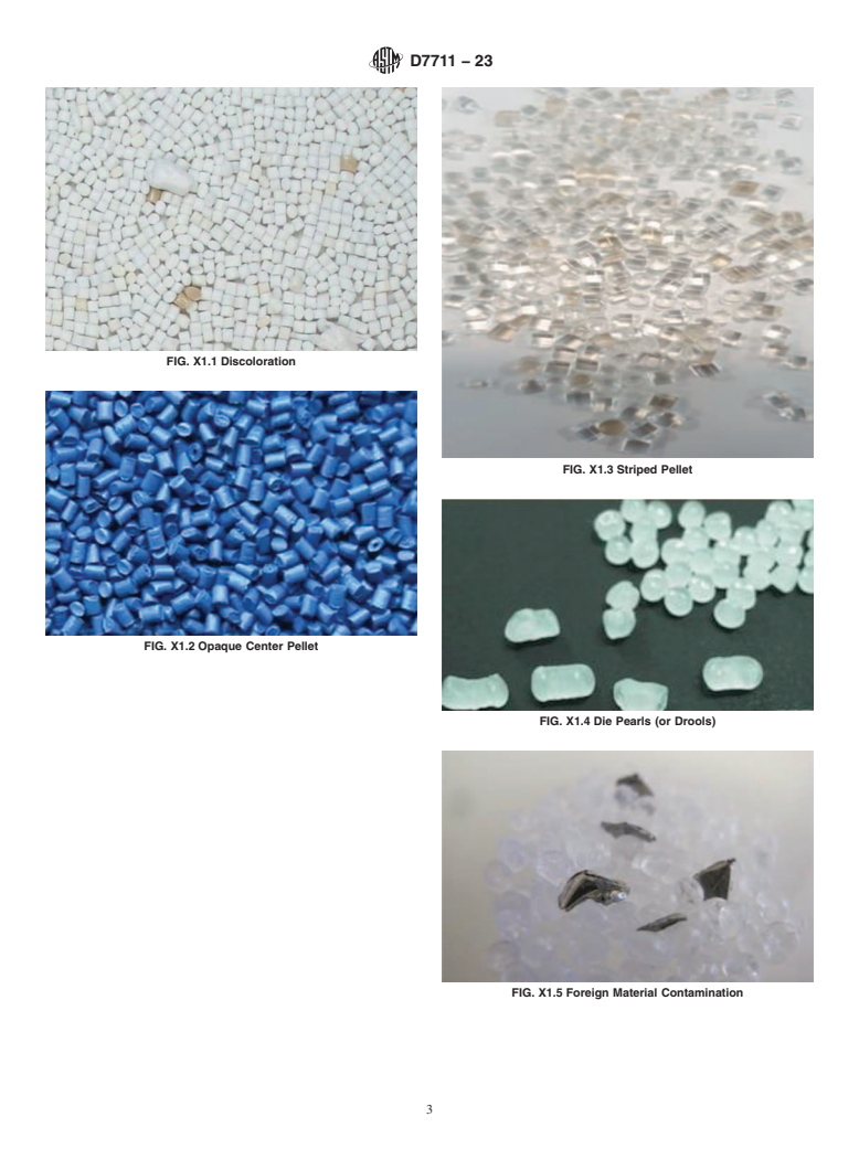 ASTM D7711-23 - Standard Guide for Description of Polymer Pellet Defects