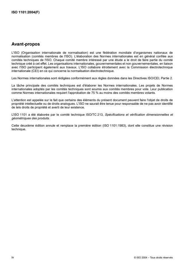 ISO 1101:2004 ISO 1101:2004 - Spécification géométrique des produits (GPS) -- Tolérancement géométrique -- Tolérancement de forme, orientation, position et battement - Page 4 preview